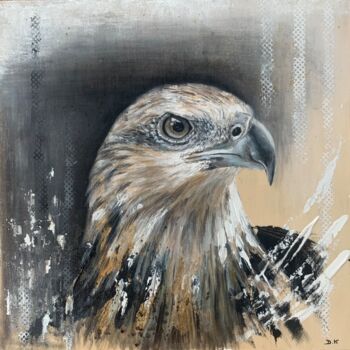 Painting titled "Aigle" by Deborah Kerner, Original Artwork, Acrylic