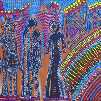 "Women meeting Mirit…" başlıklı Tablo Mirit Ben-Nun tarafından, Orijinal sanat, Akrilik