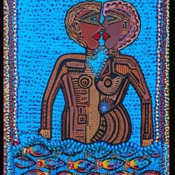 Painting titled "We are here, Mirit…" by Mirit Ben-Nun, Original Artwork, Acrylic