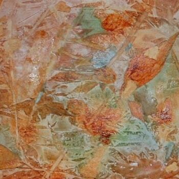 Painting titled "Forest Floor" by Deborah Palmer, Original Artwork