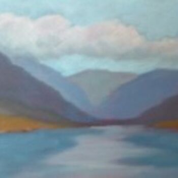 Painting titled "Lake McDonald" by Deborah Palmer, Original Artwork, Oil