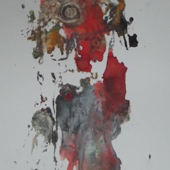 Peinture intitulée "Tête" par Deborah Vincent, Œuvre d'art originale, Huile