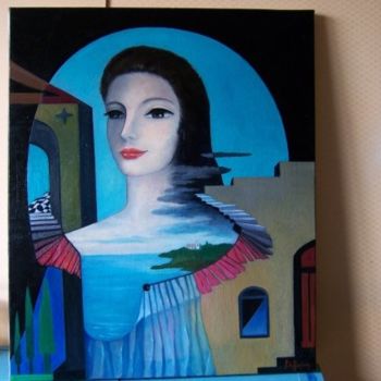 Pintura titulada "Femmes hors du temps" por Patricia De Boysson, Obra de arte original, Oleo Montado en Bastidor de camilla…