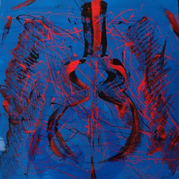 Peinture intitulée "Blue note" par Declaubry, Œuvre d'art originale, Autre