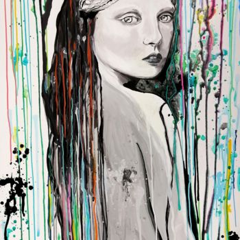 绘画 标题为“L'espoir” 由Madiana Cachacou, 原创艺术品, 丙烯