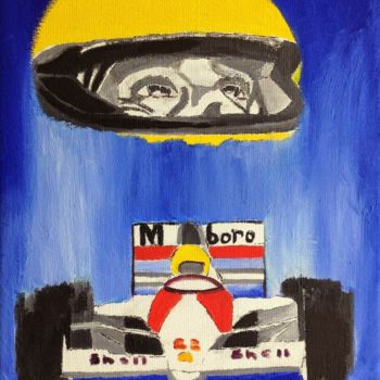 Painting titled "Senna: Too good, To…" by Carlos, Original Artwork, Oil