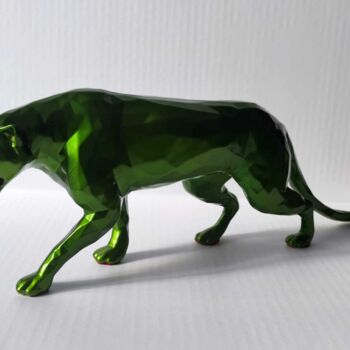 Escultura intitulada "Black Panther - GM…" por Ded2008, Obras de arte originais, Resina