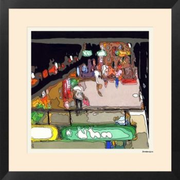 绘画 标题为“lyon city- undergro…” 由D.H.Louis, 原创艺术品