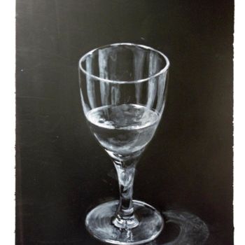 Painting titled "Le verre" by D.H.Louis, Original Artwork