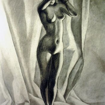 「exercice au fusain」というタイトルの絵画 D.H.Louisによって, オリジナルのアートワーク