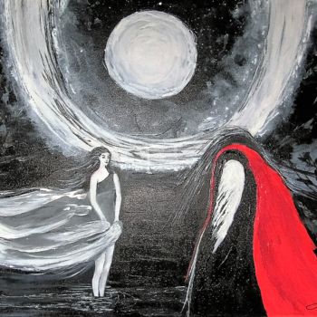 Peinture intitulée "L'aube d'une promes…" par Denise Lecocq, Œuvre d'art originale, Acrylique