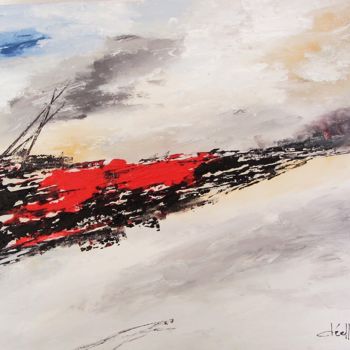 Pittura intitolato "horizons-40x50.jpg" da Denise Lecocq, Opera d'arte originale, Acrilico
