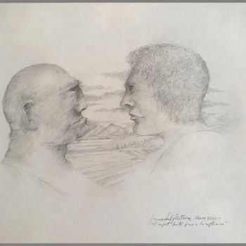 Dibujo titulada ""L'esprit buté face…" por Jacques Deffontaine, Obra de arte original, Lápiz