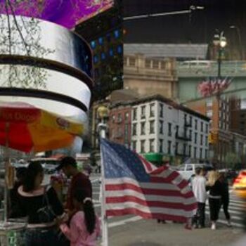 Фотография под названием "New York taxis cabs" - Karel De Gendre, Подлинное произведение искусства