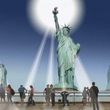 Фотография под названием "New York : Liberty…" - Karel De Gendre, Подлинное произведение искусства