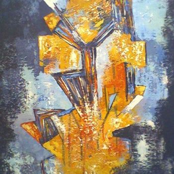 Peinture intitulée "premonition" par Mounir Dehane, Œuvre d'art originale, Huile