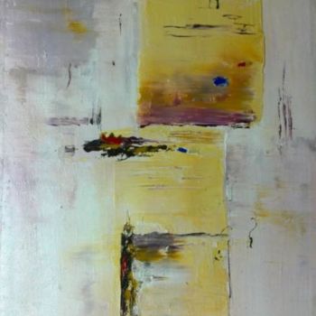 Pittura intitolato "Abstrait 7" da Mounir Dehane, Opera d'arte originale, Olio