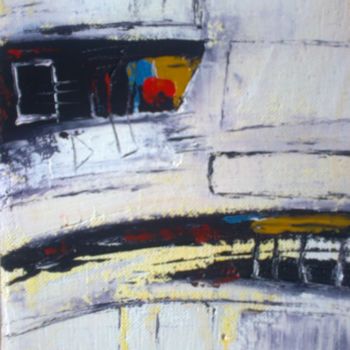 Painting titled "Abstrait 002" by Mounir Dehane, Original Artwork