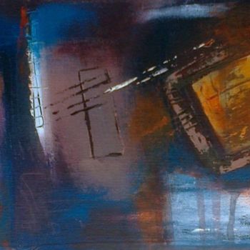 Ζωγραφική με τίτλο "Abstrait_294" από Mounir Dehane, Αυθεντικά έργα τέχνης, Ακρυλικό