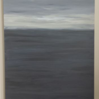Painting titled "Ocean Skies" by Deirdre Betteridge, Original Artwork, Oil