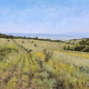 Malarstwo zatytułowany „Meadow in Rabbit Sl…” autorstwa Dejan Trajkovic, Oryginalna praca, Olej