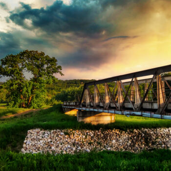 Photography titled "The bridge on the r…" by Dejan Travica, Original Artwork, Digital Photography