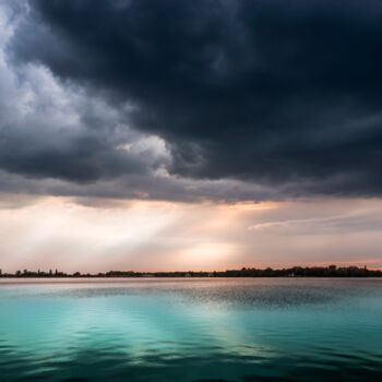 摄影 标题为“Turquoise lake unde…” 由Dejan Travica, 原创艺术品, 数码摄影