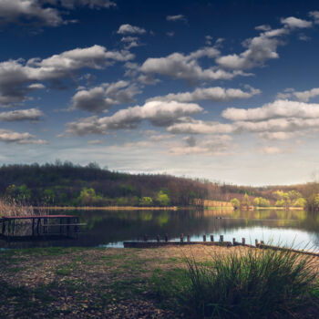 Photographie intitulée "The small lake in e…" par Dejan Travica, Œuvre d'art originale, Photographie numérique