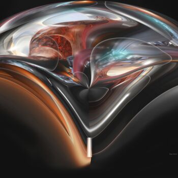 Grafika cyfrowa / sztuka generowana cyfrowo zatytułowany „Fuel Cell X” autorstwa Dejan Vucelic, Oryginalna praca, Malarstwo…