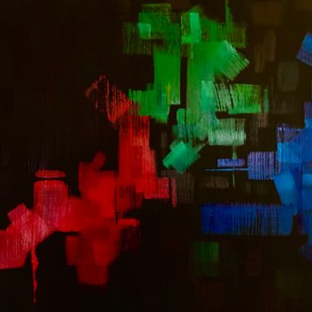 Pittura intitolato "twilight colors" da Deke Wightman, Opera d'arte originale, Acrilico