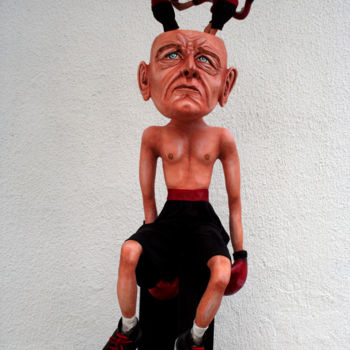 Sculpture titled "internal struggle" by Dekoque, Original Artwork, Ceramics