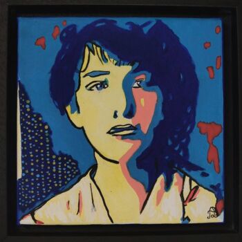 Painting titled "Camille Claudel" by Artedelph, Original Artwork, Acrylic Mounted on Wood Stretcher frame