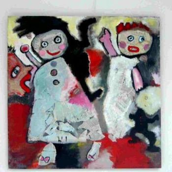 Painting titled "La danse" by Christine De La Bourdonnaye, Original Artwork