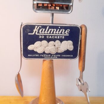 Sculpture intitulée "KALMINE" par Catherine Delaforge (KTY95), Œuvre d'art originale, Bois
