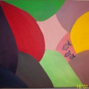 Peinture intitulée "AGUA DE TRES" par Joel Delafosse, Œuvre d'art originale