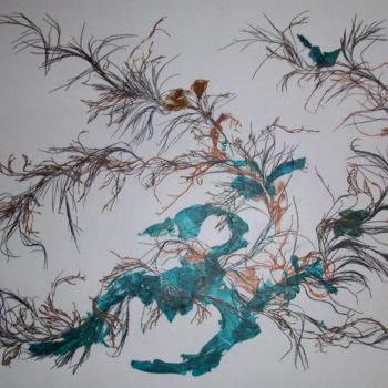 绘画 标题为“algues marines” 由Delaval, 原创艺术品, 其他