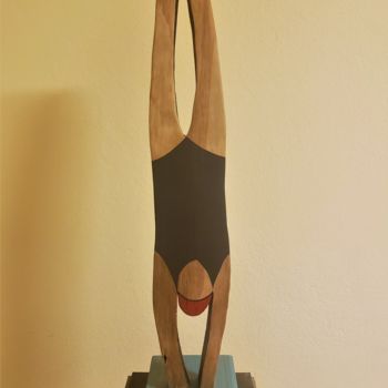 Sculpture titled "Dive" by Juan Del Balso, Original Artwork, Wood