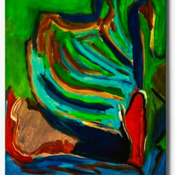 Painting titled "Delena 4" by Delena, Original Artwork, Acrylic Mounted on Wood Stretcher frame