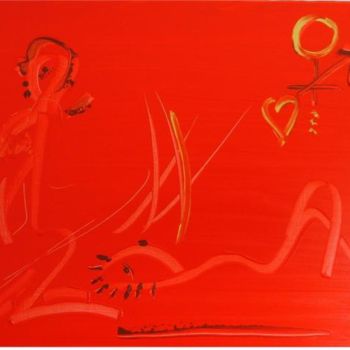 Картина под названием "Le coquin soufflera" - Delf, Подлинное произведение искусства, Масло