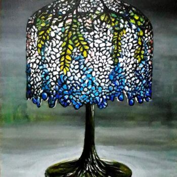 Pintura titulada "Tiffany lamp" por Della Camilleri, Obra de arte original, Acrílico