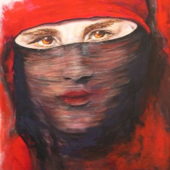 Malarstwo zatytułowany „Marocaine” autorstwa Jean-Marie Delmann, Oryginalna praca