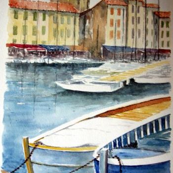 Painting titled "St Tropez" by Jean-Marie Delmann, Original Artwork