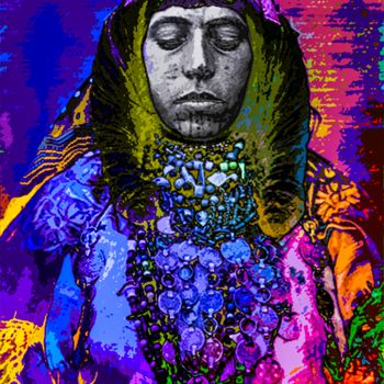 Digitale Kunst getiteld "Amazigh" door Delmv, Origineel Kunstwerk, Digitaal Schilderwerk