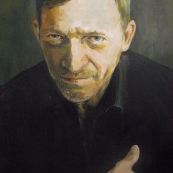 Schilderij getiteld "Michaël Borremans" door Annemie De Lobel, Origineel Kunstwerk, Acryl