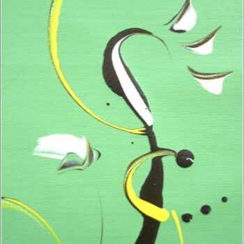 Painting titled "Springy 04" by Delphine Bernard, Original Artwork