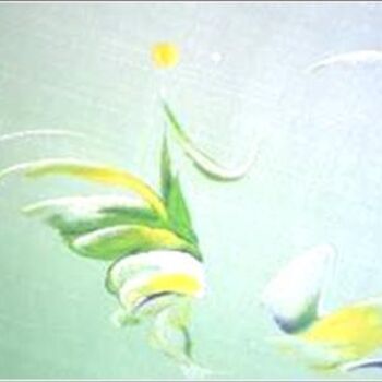 Painting titled "Springy 09" by Delphine Bernard, Original Artwork