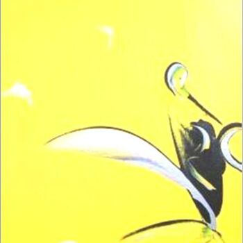 Schilderij getiteld "Flamenco 05" door Delphine Bernard, Origineel Kunstwerk