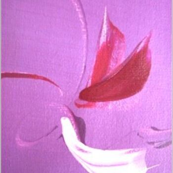 Painting titled "Orchid 04" by Delphine Bernard, Original Artwork