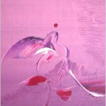 Painting titled "Orchid 05" by Delphine Bernard, Original Artwork