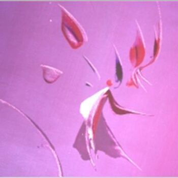 Painting titled "Orchid 11" by Delphine Bernard, Original Artwork